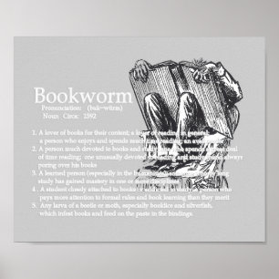 Definition eines Bookworm Poster