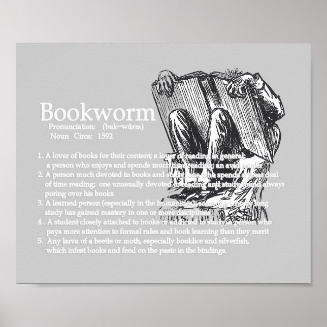 Definition eines Bookworm Poster (Vorne)