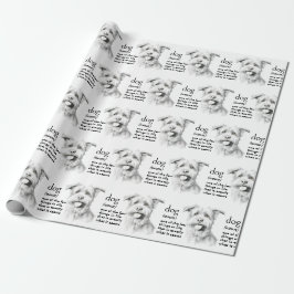 Definition eines Hundes Geschenkpapier