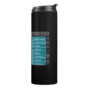 Definition eines Professional Engineer Bauplan Iso Thermosbecher