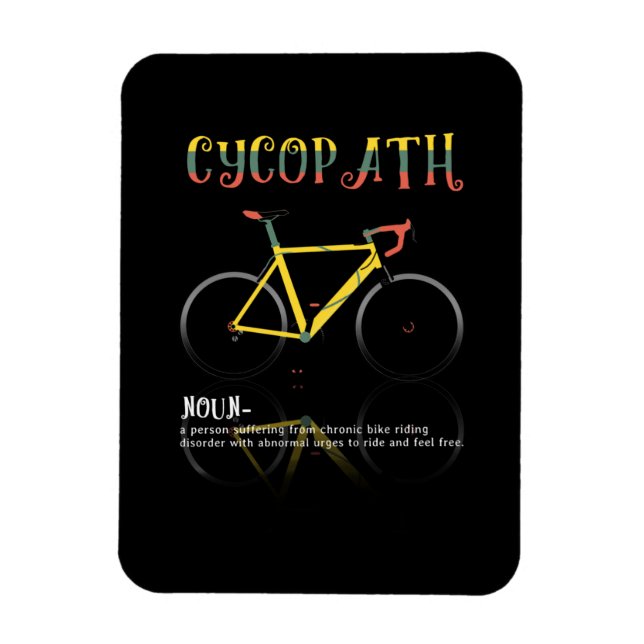 Definition Funny Cycling Addict Geschenk für Magnet (Vertikal)