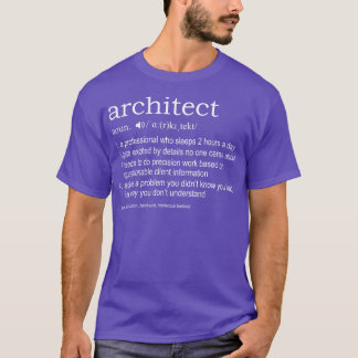 Definition für Architekten T-Shirt