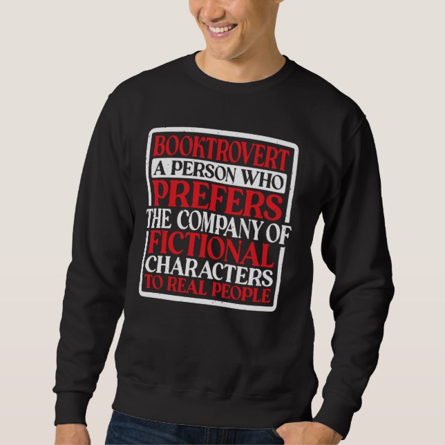 Definition für Booktrovert — Sweatshirt (Vorderseite)
