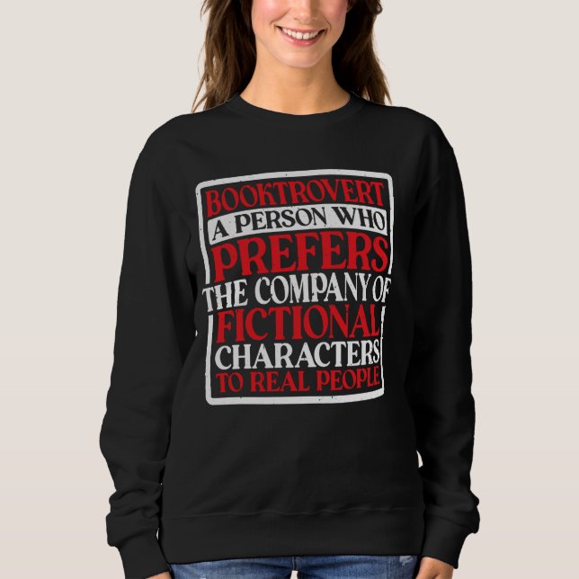 Definition für Booktrovert — Sweatshirt (Vorderseite)