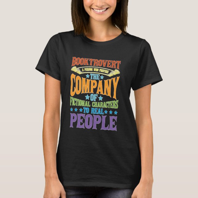 Definition für Booktrovert — T-Shirt (Vorderseite)