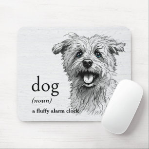 Definition für DOG auf weißem Holz Mousepad