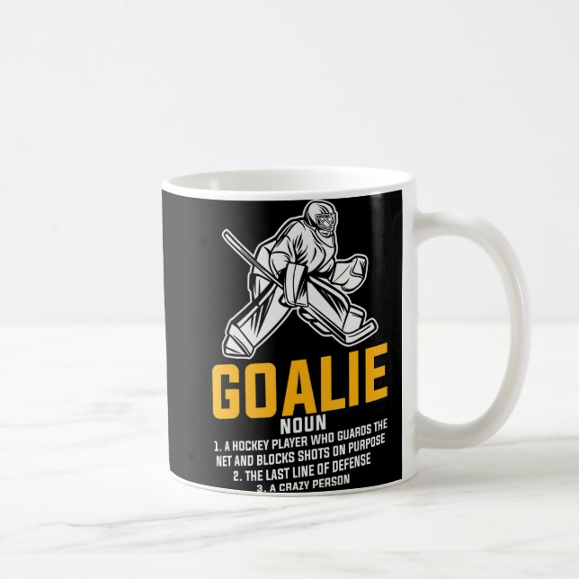 Definition für Eishockey-Goalie-Spaß für alle Spie Kaffeetasse (Rechts)