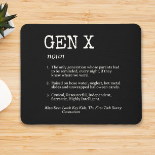 Definition für "Funny Generation X" Mousepad