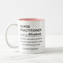 Definition für Krankenpfleger Zweifarbige Tasse