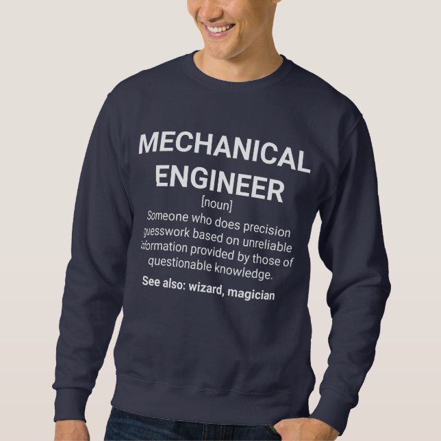 Definition für Maschinenbauingenieure Sweatshirt (Vorderseite)