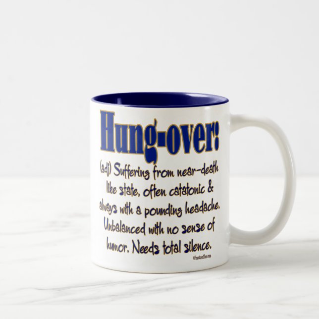 Definition Hung-über Zweifarbige Tasse (Rechts)