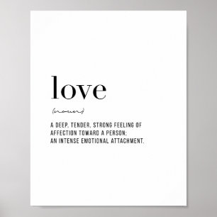 Definition-Liebe Poster