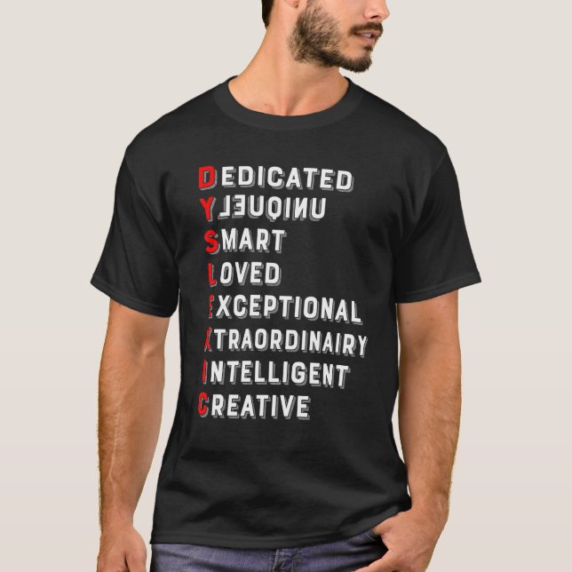Definition of Dyslexia Awareness Interventionist T T-Shirt (Vorderseite)