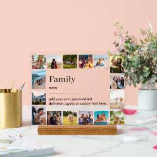 Definition Personalisiert 16 FotoCollage Acrylschild