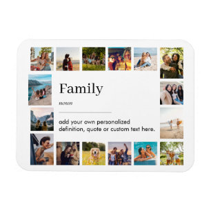 Definition Personalisiert 16 FotoCollage Magnet
