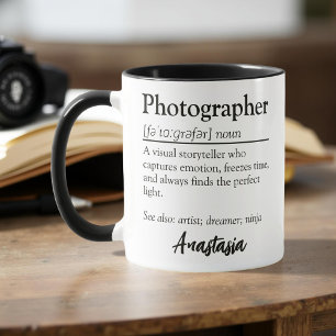Definition personalisierter Fotografen Tasse