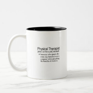 Definition Physiotherapeut Zweifarbige Tasse