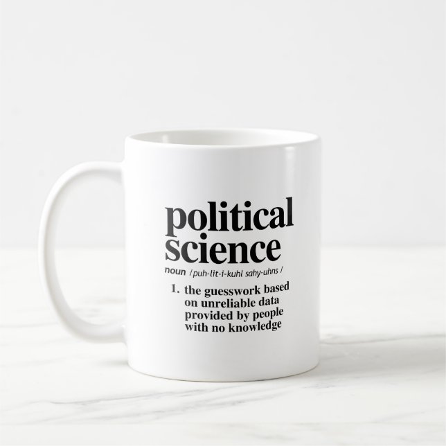 Definition politischer Wissenschaft Kaffeetasse (Links)