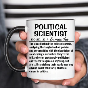 Definition politischer Wissenschaftler Zweifarbige Tasse