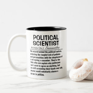 Definition politischer Wissenschaftler Zweifarbige Tasse