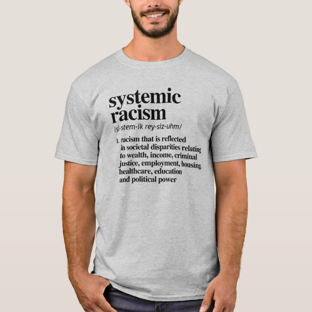 Definition systemischer Rassismus T-Shirt (Vorderseite)