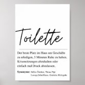 Poster - Gäste-WC Definition