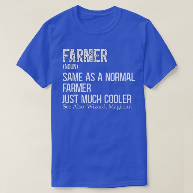 Definition von Bauern für die Bauer-Landwirtschaft T-Shirt (Design vorne)