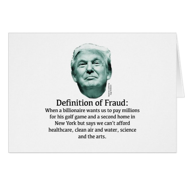 Definition von Betrug - TRUMP (Vorderseite (Horizontal))