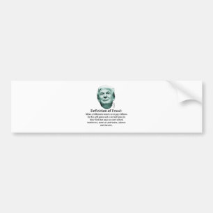 Definition von Betrug - TRUMP Autoaufkleber
