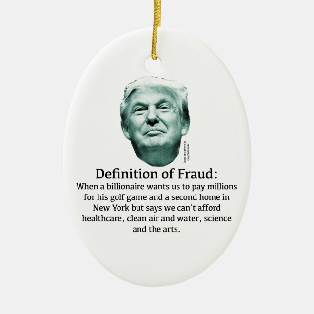Definition von Betrug - TRUMP Keramikornament (Vorne)