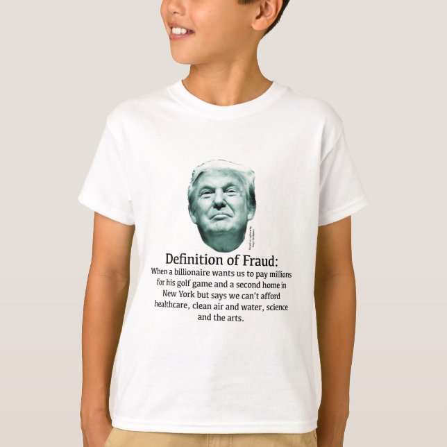 Definition von Betrug - TRUMP T-Shirt (Vorderseite)