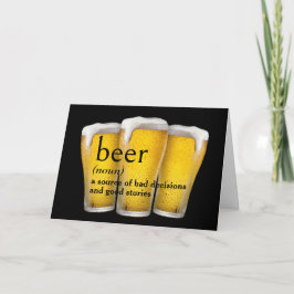 Definition von BIER für den Geburtstag im Wörterbu Karte