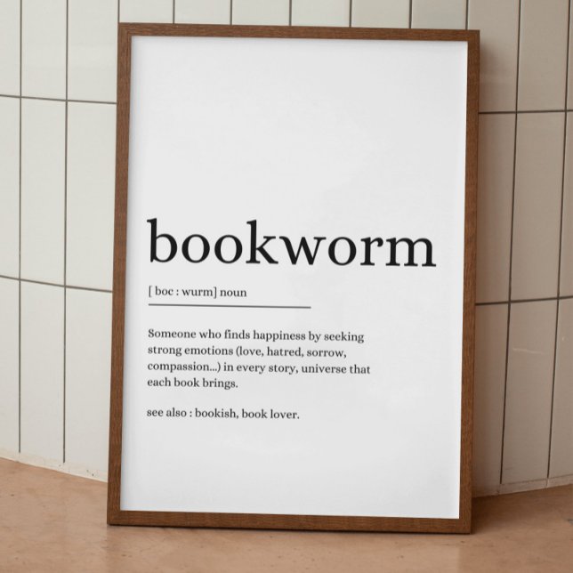 Definition von Bookworm Poster (Von Creator hochgeladen)