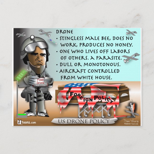 Definition von Drone Postkarte (Vorderseite)