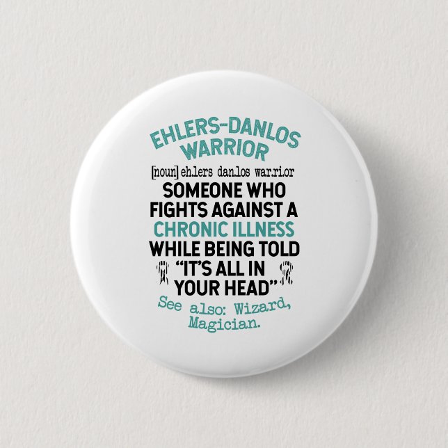 Definition von Ehlers Danlos Warrior Button (Vorderseite)