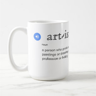 Definition von Fun Artist mit Personalisierung Kaffeetasse