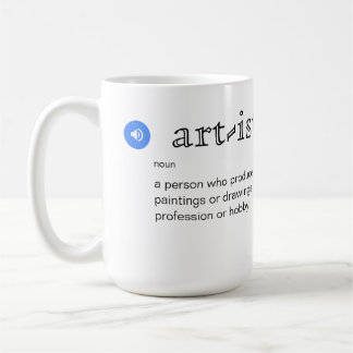 Definition von Fun Artist mit Personalisierung Kaffeetasse