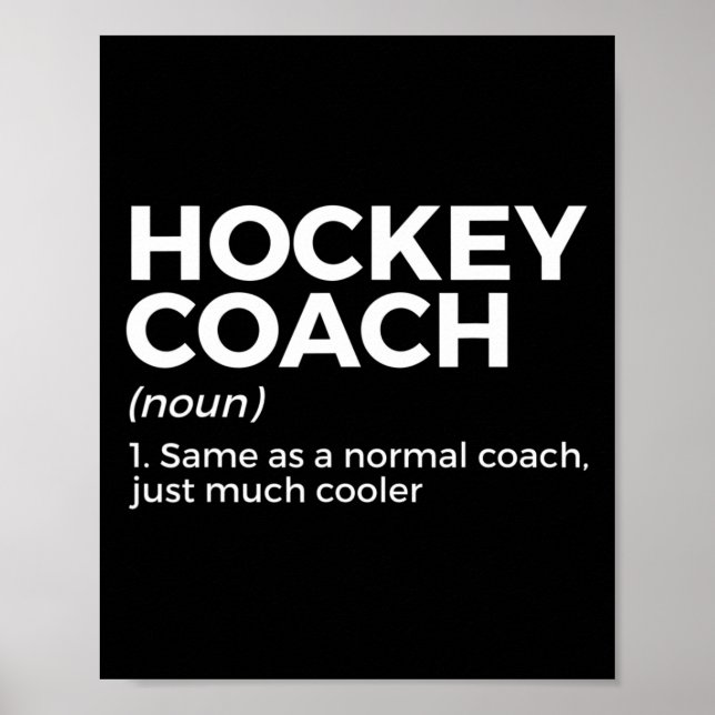 Definition von Fun Hockey Coach Poster (Vorne)