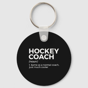 Definition von Fun Hockey Coach Schlüsselanhänger