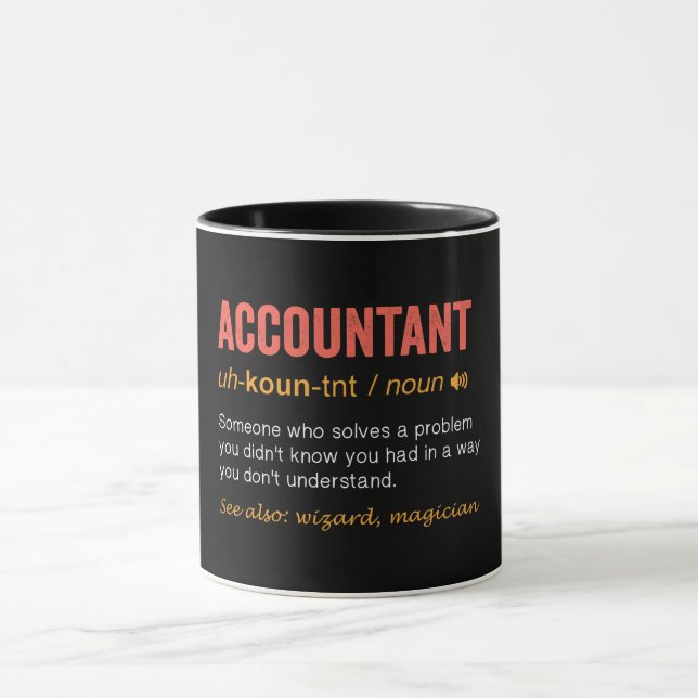 Definition von "Funny Accountant" Tasse (Zentrum)