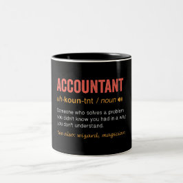 Definition von "Funny Accountant" Zweifarbige Tasse
