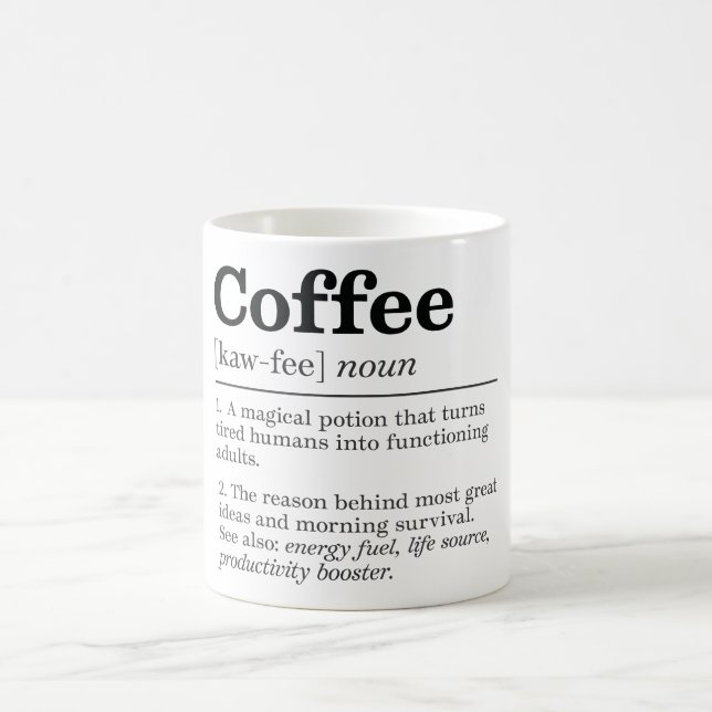 Definition von "Funny Coffee" Kaffeetasse (Mittel)