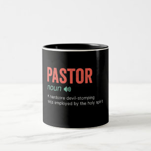 Definition von "Funny Pastor" Zweifarbige Tasse