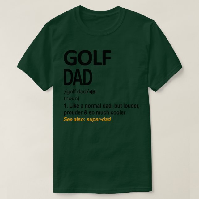 Definition von Golf-Vater T-Shirt (Design vorne)