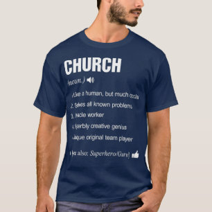 Definition von Kirchennamen Familie lustig T-Shirt
