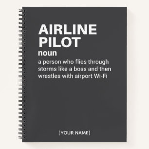 Definition von "Luftfahrt-Pilot" - Personalisierte Notizbuch