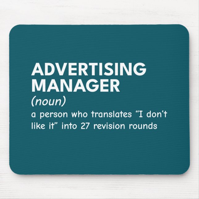 Definition von Marketing Manager Mousepad (Vorne)