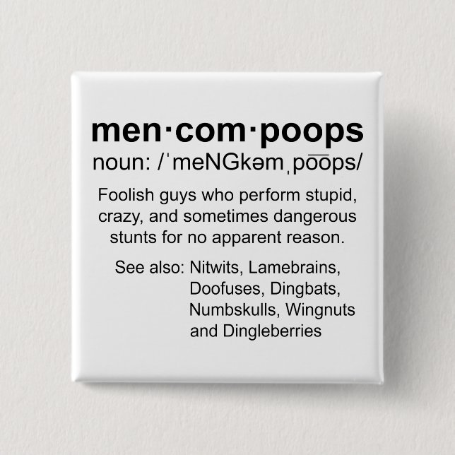 Definition von Menkompoops Button (Vorderseite)