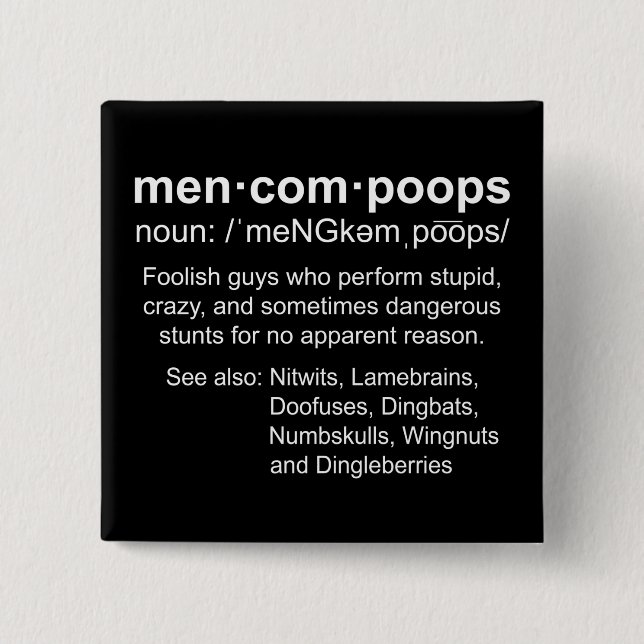 Definition von Menkompoops Button (Vorderseite)