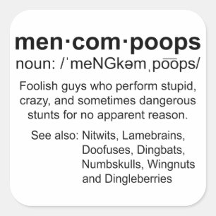 Definition von Menkompoops Quadratischer Aufkleber